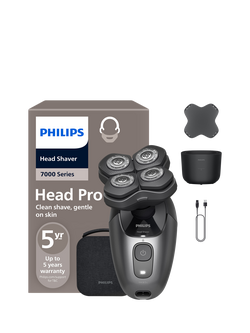 Philips Pro 7000 Series Head Shaver, Metallic Black, Metallic Black