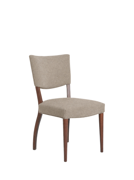 John Lewis Parisian Mohair Dining Chair, Smoked Oak/Otter, Otter