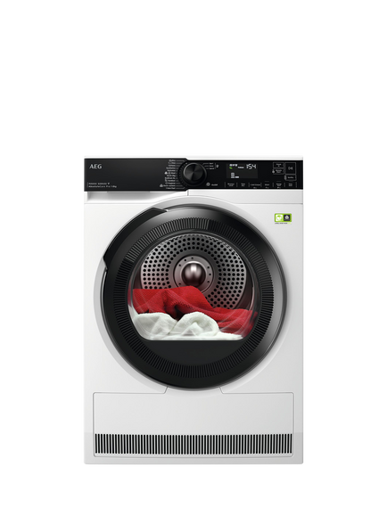AEG OUTLET TR948V4BC Freestanding Tumble Dryer, 8kg Load, Like New, White, White