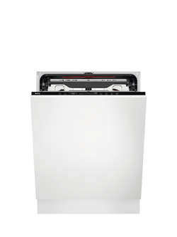 AEG OUTLET FSE76747P Fully Integrated Dishwasher, Like New, White, White