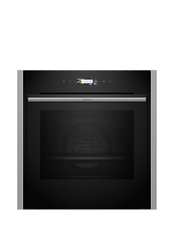 Neff OUTLET N70 Slide and Hide B54CR31N0B Built In Electric Single Oven, Like New, Stainless Steel, Stainless Steel