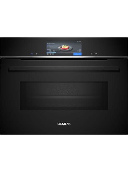 Siemens OUTLET iQ700 CS736G1B1 Built-in Compact Oven, Like New, Black, Black