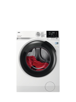AEG OUTLET 7000 LWR7195M4B Freestanding Washer Dryer 9/5kg Load, 1400rpm Spin, Like New, White, White