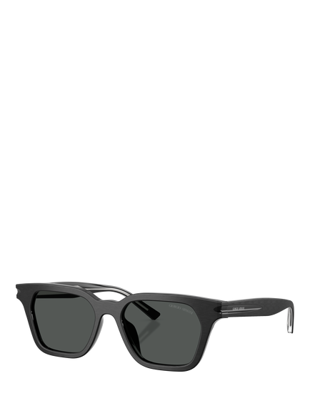 Giorgio Armani AR8251U D Frame Sunglasses, Brushed Black/Grey