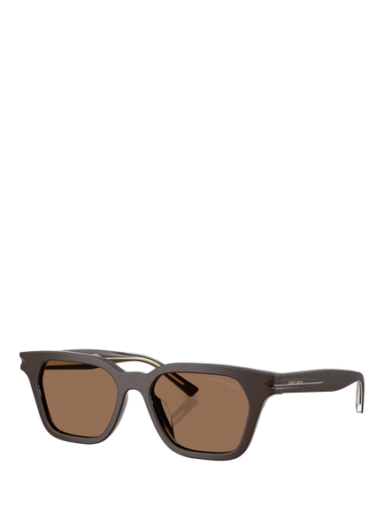 Giorgio Armani AR8251U D Frame Sunglasses, Brushed Brown/Brown
