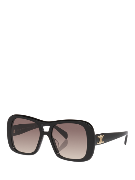 Celine CL000620 Women's Square Sunglasses, Black/Brown Gradient