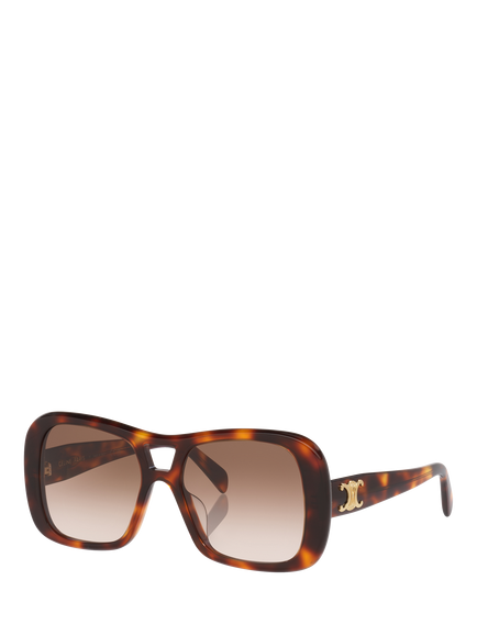 Celine CL000620 Women's Square Sunglasses, Tortoise/Brown Gradient