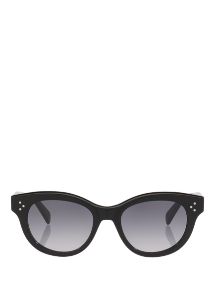 Celine CL000622 Women's Oval Sunglasses, Black/Grey Gradient - view 2, Black/Grey Gradient