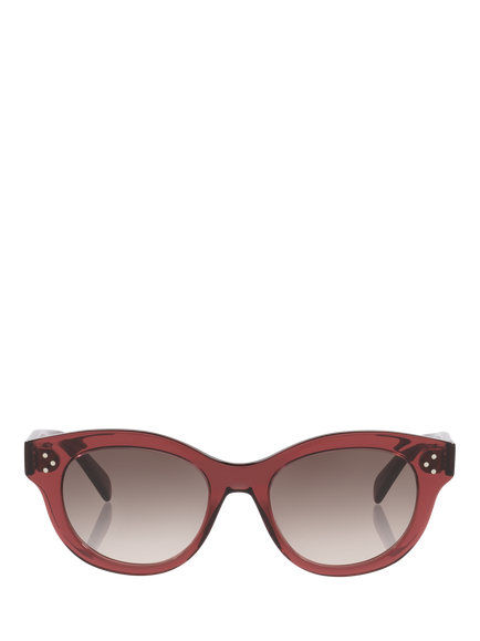 Celine CL000622 Round Frame Sunglasses, Red/Brown - view 2, Red/Brown Gradient