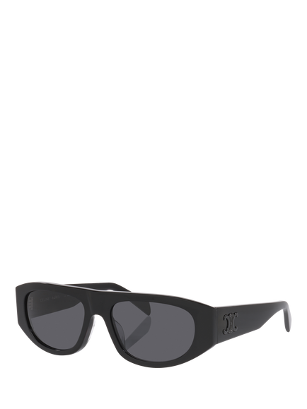 Celine CL000624 Irregular Frame Sunglasses, Black/Grey