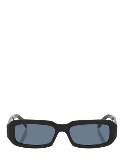 Celine CL000626 Women's Rectangular Sunglasses, Black/Blue - view 2, Black/Blue