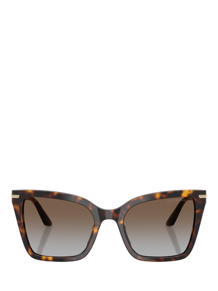 Emporio Armani EA4273BU Women's Cat's Eye Sunglasses, Havana Brown - view 2, Shiny Havana/Brown Gradient
