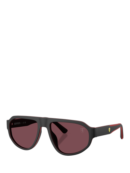 Scuderia Ferrari FZ6027U Men's Sunglasses, Black/Red, Black/Red