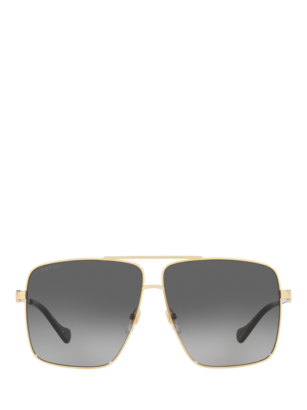 Gucci GC001815 Men's Aviator Sunglasses, Gold/Grey Gradient - view 2, Gold/Grey Gradient