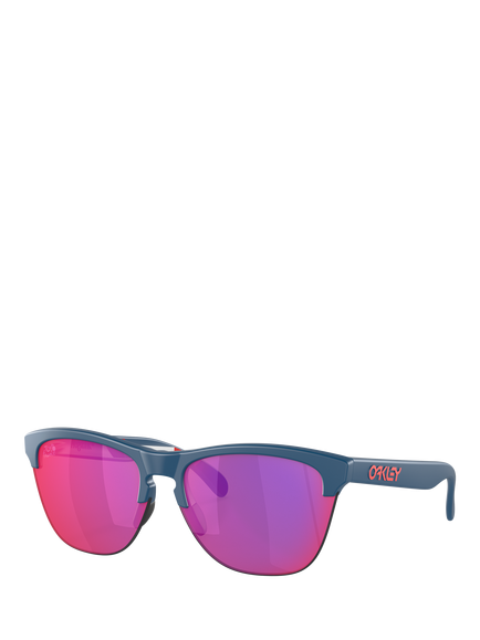 Oakley OO9374 Unisex Square Sunglasses, Matte Poseidon/Mirror Pink, Matte Poseidon/Mirror Pink