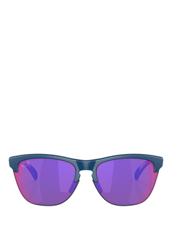 Oakley OO9374 Unisex Square Sunglasses, Matte Poseidon/Mirror Pink - view 2, Matte Poseidon/Mirror Pink