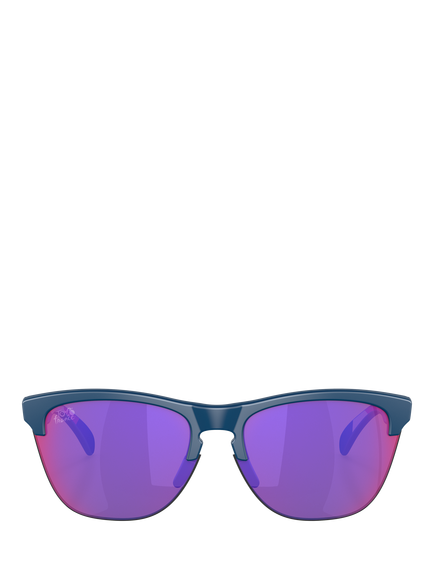 Oakley OO9374 Unisex Square Sunglasses, Matte Poseidon/Mirror Pink - view 2, Matte Poseidon/Mirror Pink