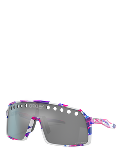 Oakley OO9406 Men's Rectangular Sunglasses, Kokoro/Mirror Grey, Kokoro/Mirror Grey