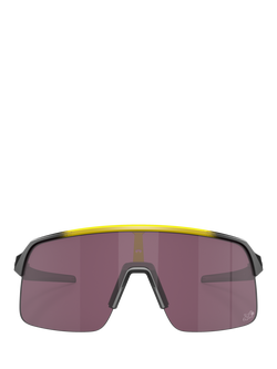 Oakley OO9463 Men's Wrap Sunglasses, Yellow Grey Fade/Purple - view 2, Yellow Grey Fade/Purple