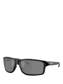 Oakley OO9470 Men's Rectangular Sunglasses, Matte Black/Grey, Matte Black/Grey