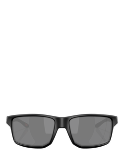 Oakley OO9470 Men's Rectangular Sunglasses, Matte Black/Grey - view 2, Matte Black/Grey