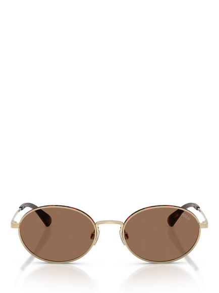 Ralph Lauren PH3162 Men's Oval Sunglasses, Pale Gold/Brown - view 2, Pale Gold/Brown