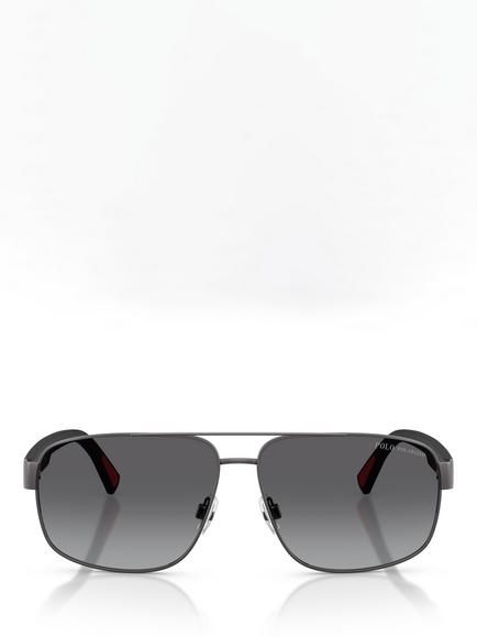 Ralph Lauren PH3165 Men's Aviator Sunglasses, Dark Gunmetal - view 2, Dark Gunmetal/Grey Gradient