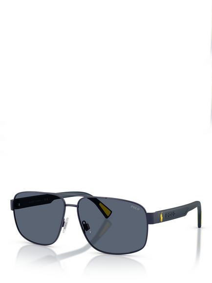 Ralph Lauren PH3165 Men's Aviator Sunglasses, Navy/Blue, Navy/Blue