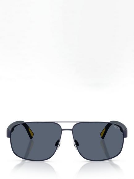 Ralph Lauren PH3165 Men's Aviator Sunglasses, Navy/Blue - view 2, Navy/Blue