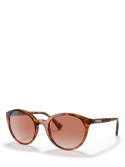 Ralph by Ralph Lauren RA5273 Unisex Oval Sunglasses, Shiny Sponged Havana/Brown Gradient, Shiny Sponged Havana/Brown Gradient