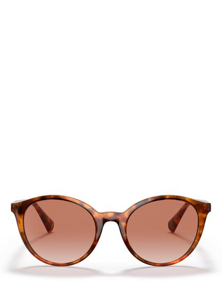 Ralph by Ralph Lauren RA5273 Unisex Oval Sunglasses, Shiny Sponged Havana/Brown Gradient - view 2, Shiny Sponged Havana/Brown Gradient