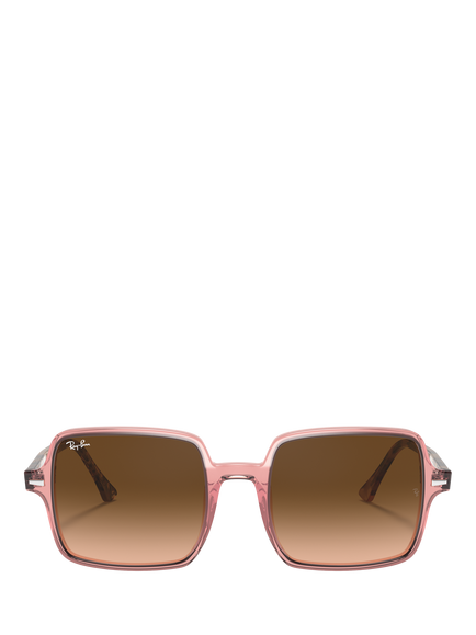 Ray-Ban RB1973 Unisex Round Sunglasses, Transparent Pink - view 2, Transparent Pink