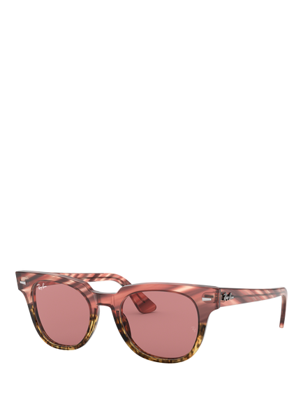 Ray-Ban RB2168 Unisex Square Sunglasses, Translucent Pink, Translucent Pink