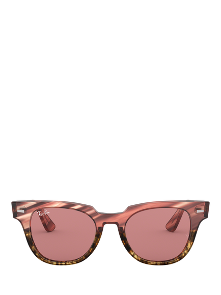 Ray-Ban RB2168 Unisex Square Sunglasses, Translucent Pink - view 2, Translucent Pink