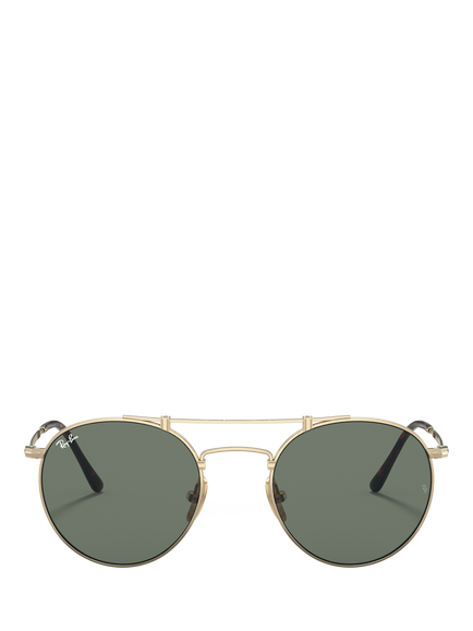 Ray-Ban RB8147 Unisex Round Sunglasses, Gold - view 2, Gold