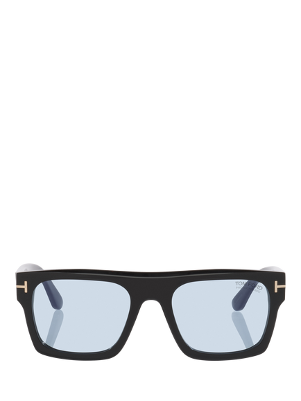 TOM FORD TR002347 Men's Square Sunglasses, Black Shiny - view 2, Black Shiny
