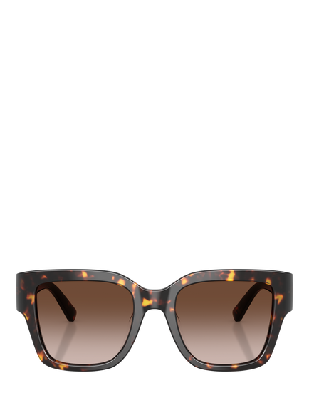Tory Burch TY7228U Women's Square Sunglasses, Tortoise/Brown - view 2, Tortoise/Brown