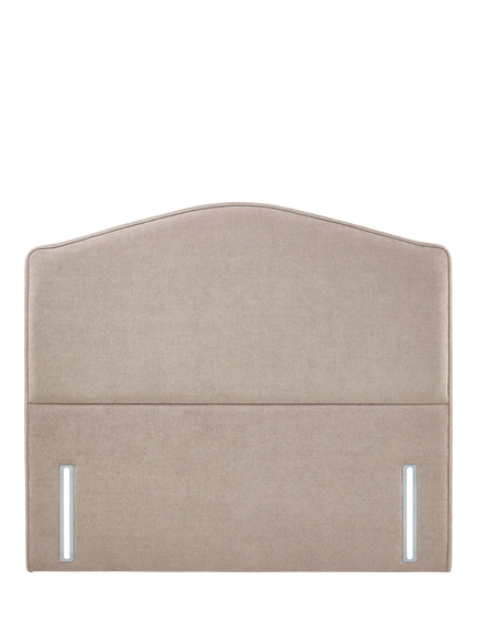 John Lewis OUTLET Natural Collection Richmond Upholstered Headboard, King Size, Like New, Soft Touch Chenille Mole, Soft Touch Chenille Mole