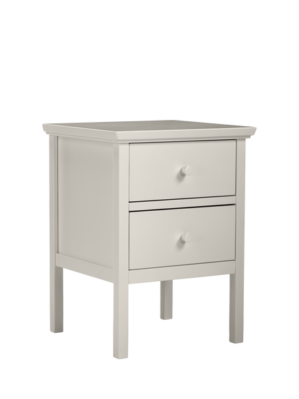 John Lewis OUTLET Wilton 2 Drawer Bedside Cabinet, Like New, Linen, Linen
