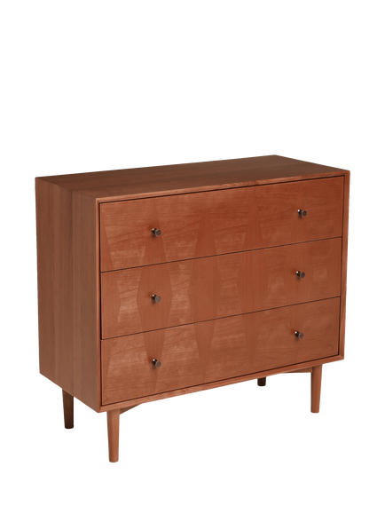 John Lewis OUTLET Marquetry 3 Drawer Wood Chest, Like New, Natural, Natural