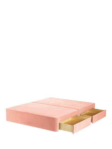 John Lewis OUTLET Pocket Sprung 4 Drawer Storage Divan Base, Double, Like New, Pink, Pink