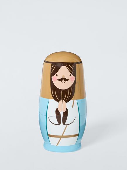 John Lewis Nativity Stacking Doll, Set of 6, Multi, Multi
