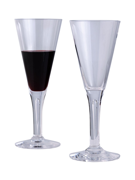 Dartington Crystal Sharon Goblet Wine Glass, Set of 2, 210ml, Clear - view 2, Clear