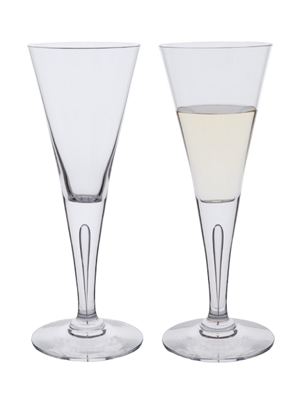 Dartington Crystal Sharon Wine Glass, Set of 2, 170ml, Clear, Clear