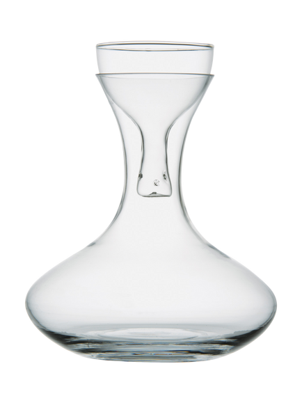 Artland Sommelier Glass Ship's Carafe & Wine Aerating Set, 1.85L, Clear, Clear
