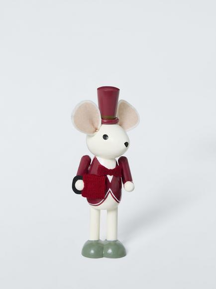 John Lewis Mr Mouse Wooden Room Decoration, H16cm, Multi