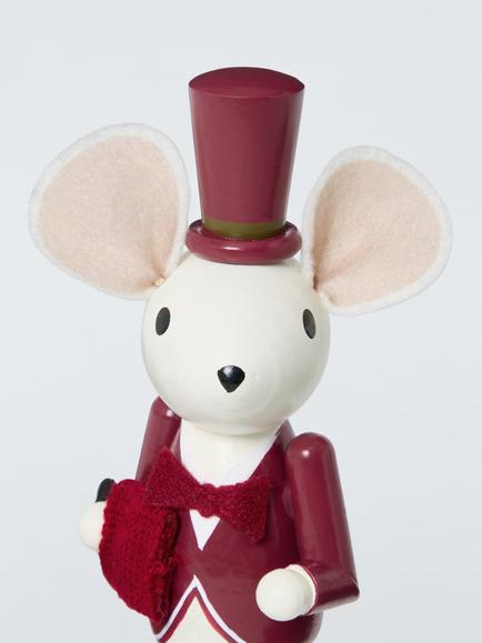 John Lewis Mr Mouse Wooden Room Decoration, H16cm - view 2, Multi