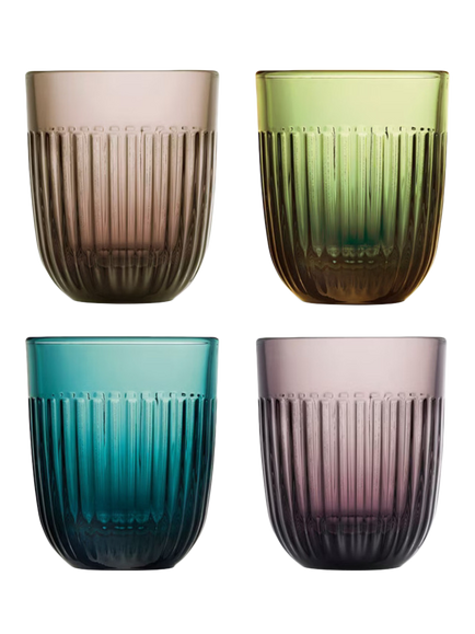 La Rochère Ouessant Glass Tumblers, Set of 4, 260ml, Assorted, Clear
