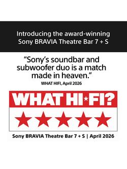 Sony Bravia Theatre Bar 7 + S HT-A7100KIT Wi-Fi Bluetooth All-In-One Soundbar with 360 Spatial Sound Mapping, Dolby Atmos, DTS:X, & Wireless Subwoofer, Black - view 2, Black