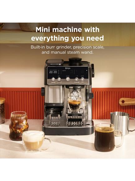 Ninja ES301UK Automatic Bean to Cup Mini Espresso Coffee Machine, Black - view 2, Black